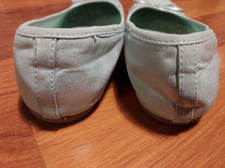 Zelenkavé dívčí baleríny deichman vel 35, deichmann,35