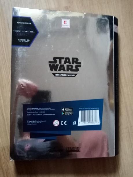 Kniha s kartičkami star wars, 