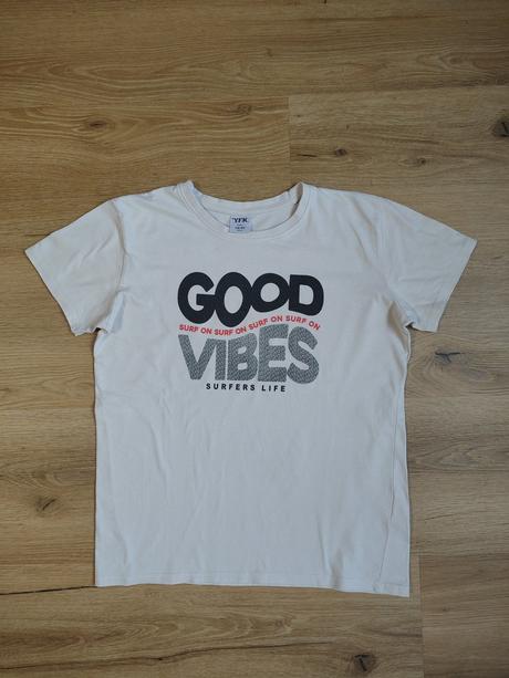 Chlapecké tričko kr. r. 158/164 béžové, 158