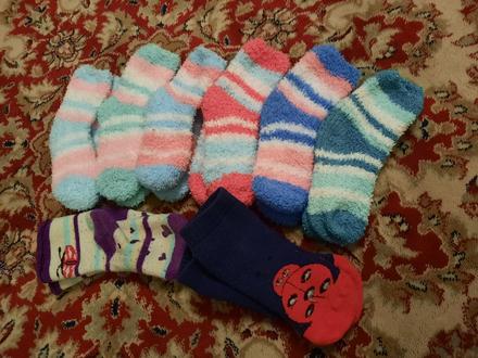 8x teplé ponožky 23-26, 23