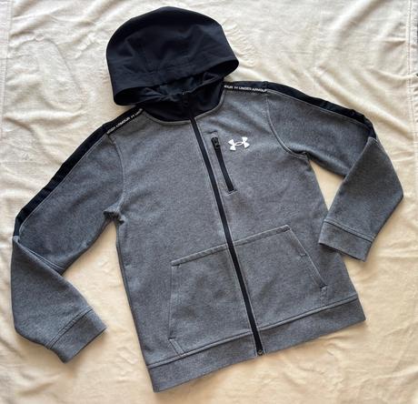 K11/ mikina šedá zn. under armour - v.146/152, under armour,152