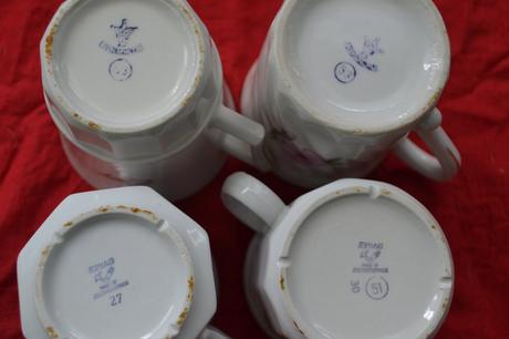 4x retro hrnek czechoslovakia, 