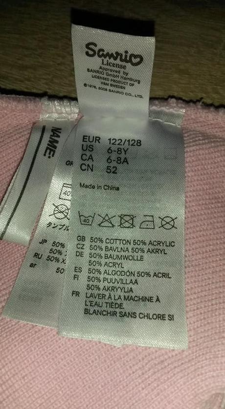 Růžová čepice s hello kitty vel. 6-8 let, sanrio