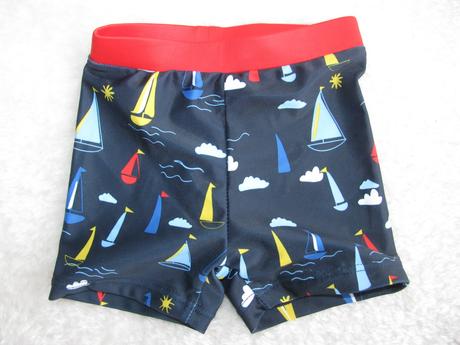 Chlapecké modré plavky s lodičkama, primark,62