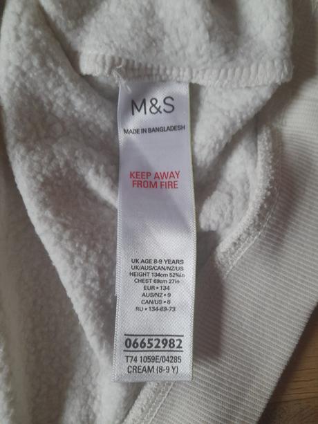 Dlouhá mikina m&s, vel 134, marks & spencer,134