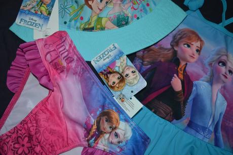 2x plavky frozen, klobouk,v.116, disney,116