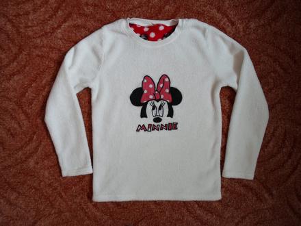 Bílá mikina mikinka s minnie, 140