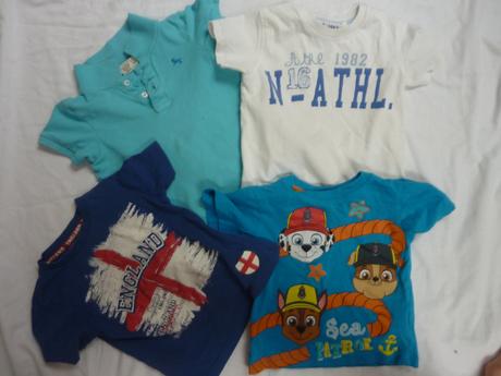 Trička vel. 86/92 4x, 86