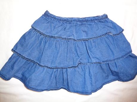 Super volánková sukně z odlehčené rifloviny, f&f,104