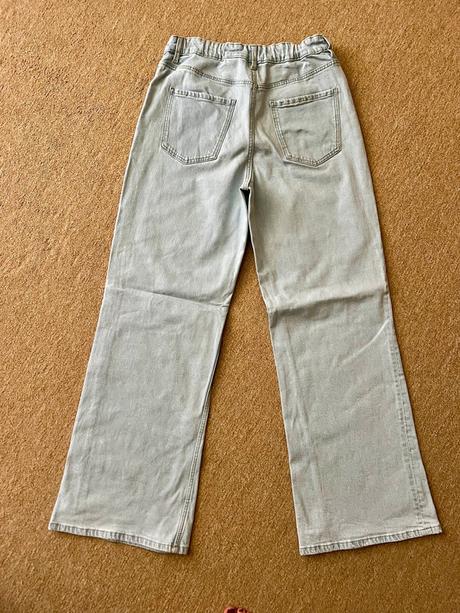 Džíny baggy hm vel.13-14 let, h&m,158