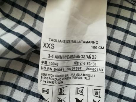 Košile benetton, benetton,104