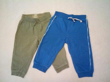 2x bavlněné tepláky na doma, h&m,80