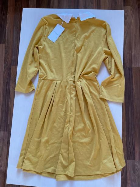 Nové šaty s broží na límci, vel xl, vila, xl