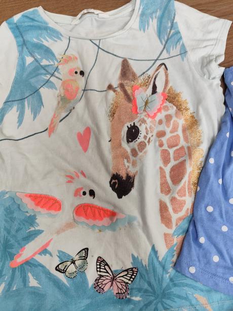 Tričko / tílko 4x - vel. 122/128, h&m,122