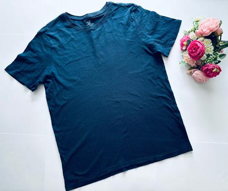 Triko modré bio - v.158/164, h&m,164