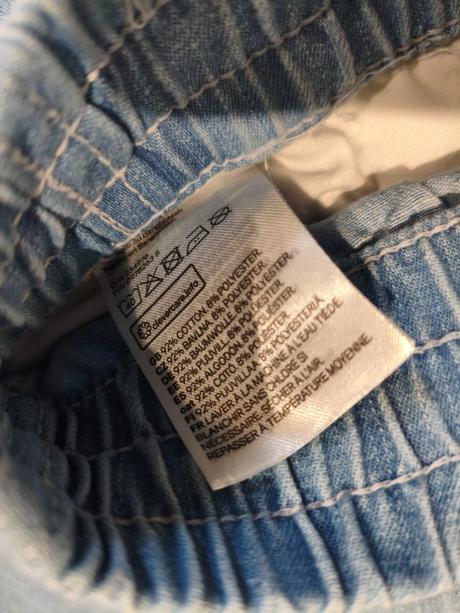 Kalhoty jogger pro kluka, denim,134