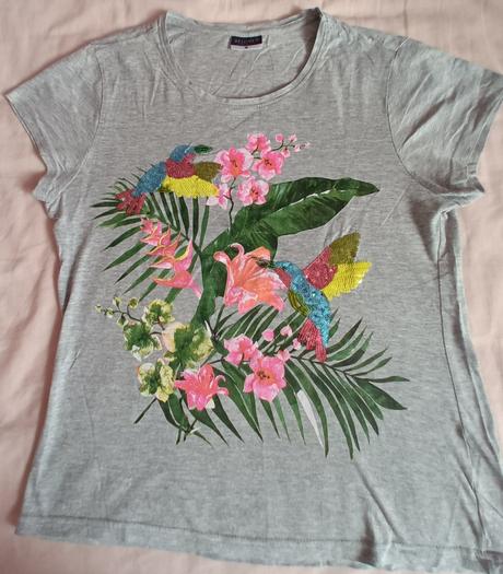 Dívčí triko světle šedé krátký rukáv beloved, m