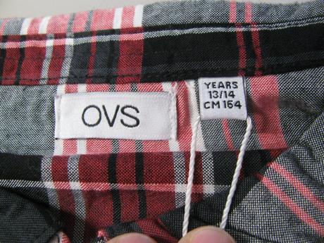 Dívčí károvaná viskozová košile na zip, ovs,164