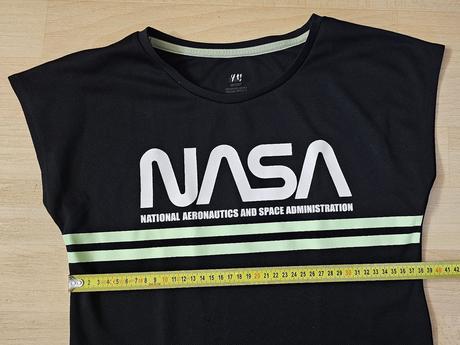 Tričko dívčí s kr.rukávem černé nasa hm sport, h&m,134