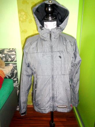 Černobílá kostičkovaná šusťáková bunda, s.a.m.,36