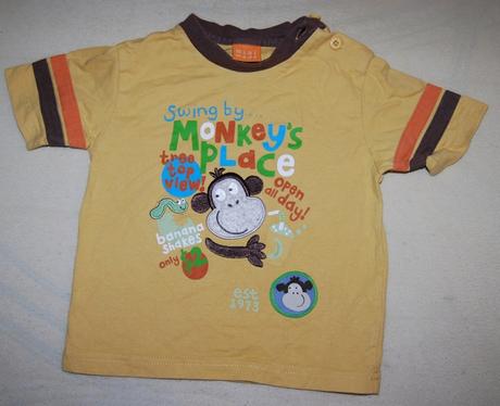 Prodám toto nádherné tričko s opičkou bez vad. zna, mini mode,86