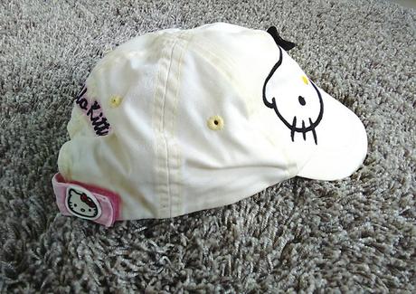 Hello kitty kšiltovka krémová na suchý zip, h&m,86
