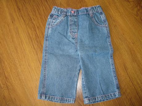 Džíny obšité růžovou nití, george,74