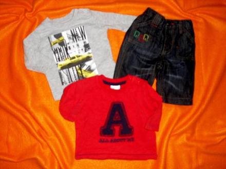 Luxusní podšité rifle a dvě trička, 50–62