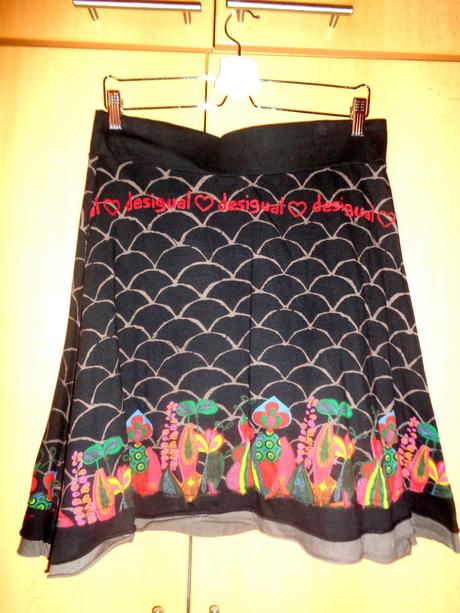 Černá sukně desigual, desigual,l
