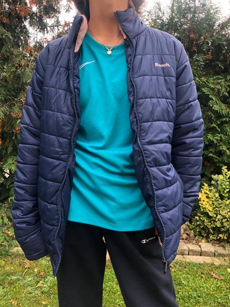 Bench modra prosivana bunda 158, bench,158