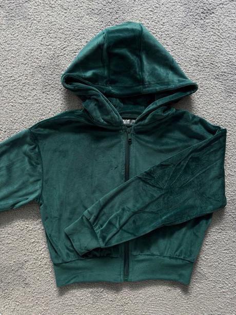 Sametová zelená mikina pepco, vel. 134/140, pepco,134