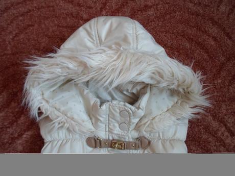 Bílá smetanová krémová vesta vestička, next,140