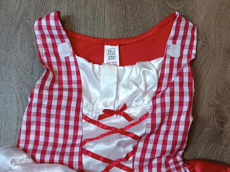 Kostým na karneval červená karkulka,vel.98/110, 