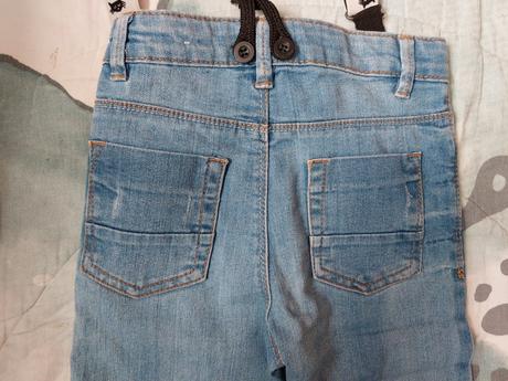 Trhané džíny + kšandy kočičky, dopodopo,110