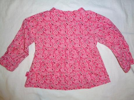 Luxusní sytě růžová květovaná košile - i slavnost, girl2girl,86