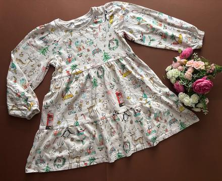 Ob/ šaty vánoční - v.6/7 let, 122