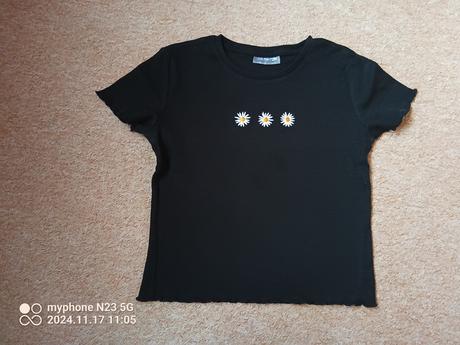 Legíny a tričko černé vel."128/134", 128
