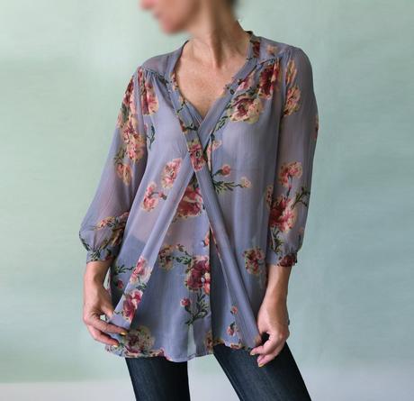 Romantická květovaná halenka topshop vel. 34, topshop,34 / xs