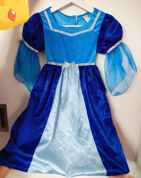 Karnevalový kostým -pepelka, zlatovláska-v3-7let, 