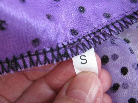 Karneval-tylová fialová pelerína pro princeznu,