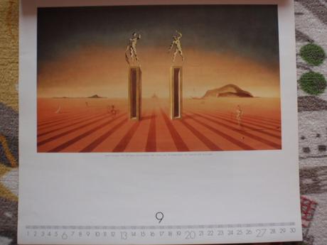 Salvador dalí nástenný kalendár 1998, 