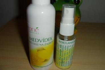 Mycí olej a sprejovací lahvička Mycí olej a sprejovací lahvička