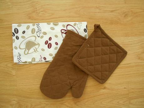 Kuchyňská sada rukavice+chňapka+utěrka, 