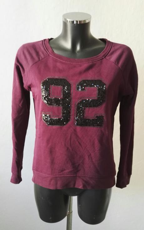 Fialovo vínová mikina blue motion - vel.36/38, 36