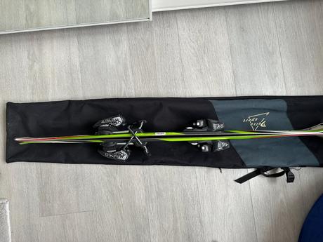 Set dětské lyže elan 110 + vak + hůlky, elan,110-119 cm