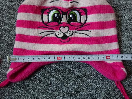 Zimní čepice s proužky, vel. 86/92, 86