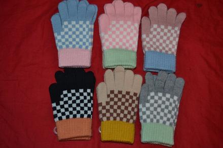 Strečové rukavice prstové oteplené,v.110-134, 110 / 116 / 122 / 128 / 134