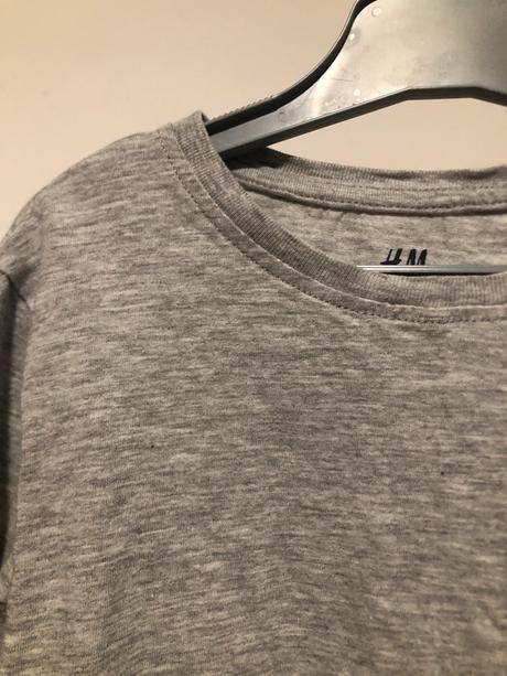 Šedé bavlněné triko, 110