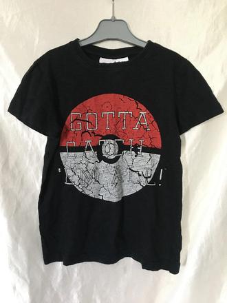 Vel. 110 černé triko pokémon, 110