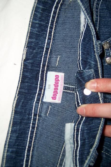 Riflové 3/4 kalhoty, dopodopo,128